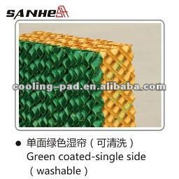 Poultry house cooling pad|wet curtain (Green coated)